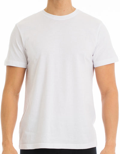 Men's T-Shirt | Crew Neck White 4-Pack